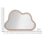 LUSTRO ZAWIESZANE CLOUD W RÓŻOWYM Aksamitnym CM 90X4X60 (WYMIARY LUSTRA CM 82X52)